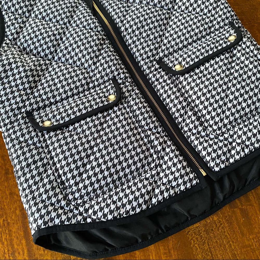 J Crew Houndstooth Puffer Vest - Picture 5 of 6